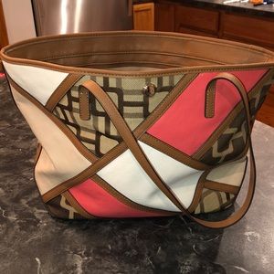 Nine West color block shoulder bag